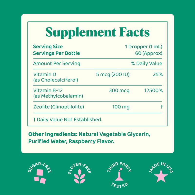 Adult Zeolite Binder For 30 Day Gut Reset - 60 mL