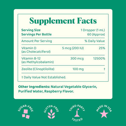 Adult Zeolite Binder For 30 Day Gut Reset - 60 mL