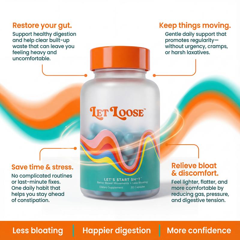 Let Loose, Daily Constipation Relief - 30 Capsules