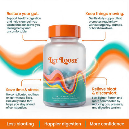 Let Loose, Daily Constipation Relief - 30 Capsules