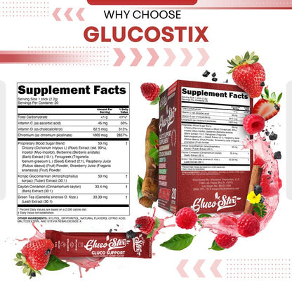 Gluco Stix Glucose Support - 20 Sticks